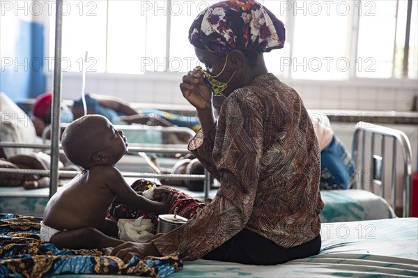 Mother with baby at Princess Christian Hospital in Sierra Leone