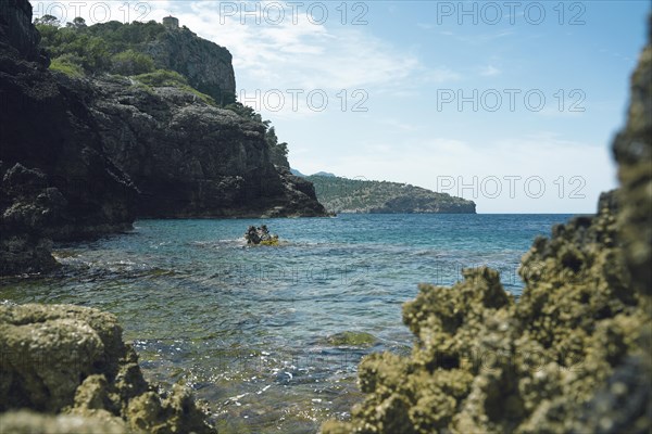 Rocky coast in front of Port de Soller