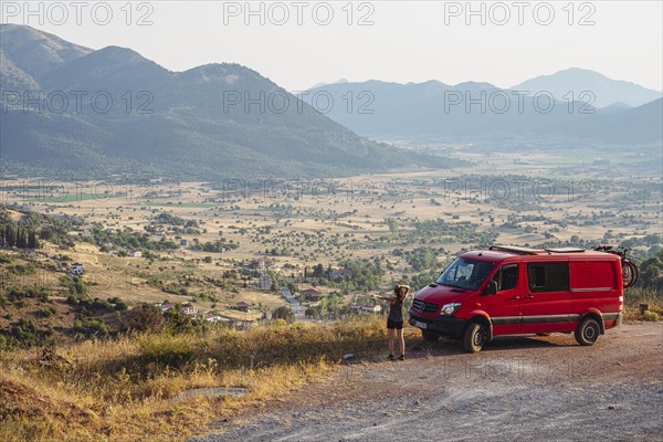 4x4 Campervan on the way to Kalavryta from Olympia
