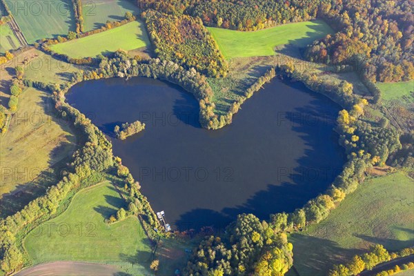 Aerial view over the Ankersche See