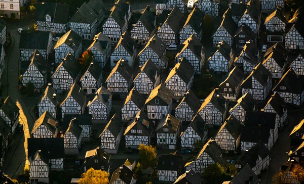 Half-timbered houses in Freundenberg in the district of Siegen Wittgenstein