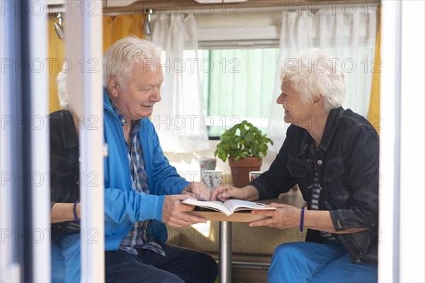 Subject: Pensioner in her caravan