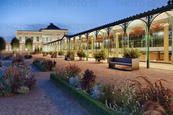 Herrenhaeuser Gardens Palace Illuminated Hanover Germany