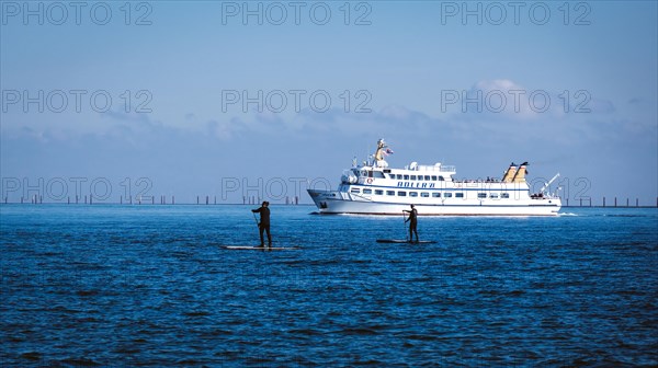 Excursion ship Adler in Hoernum on the island of Sylt