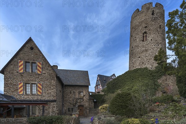 Inner courtyard with garden of the former Thurant Castle