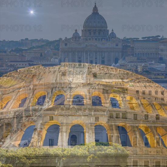 Colosseum and Vatican City in Italy