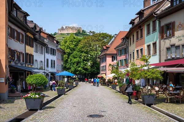 Pedestrian zone in the old town of Staufen