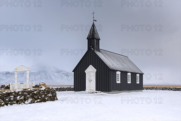 The old wooden parish church Buoakirkja