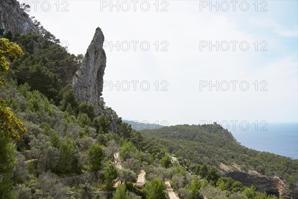 Rocky coast in front of Port de Soller