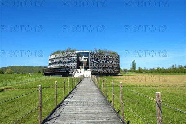 Alise-Sainte-Reine. Cotre d'Or department. MuseoParc d'Alesia by Bernard Tschumi in the plain of the battle. Bourgogne Franche Comte. France