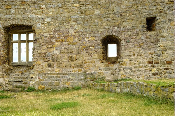 Remains of a wall with a window