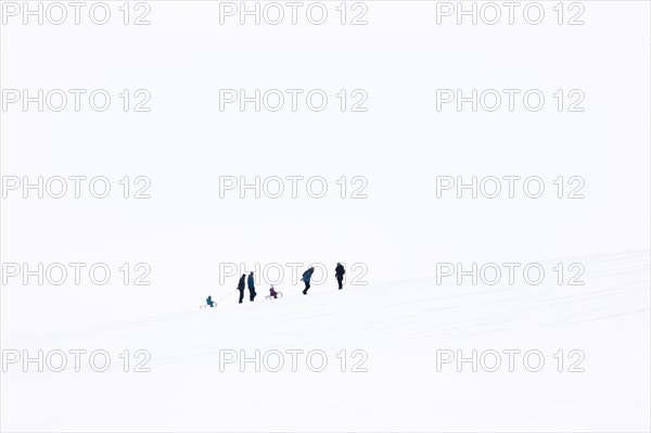 People on a toboggan slope in Koenigshain