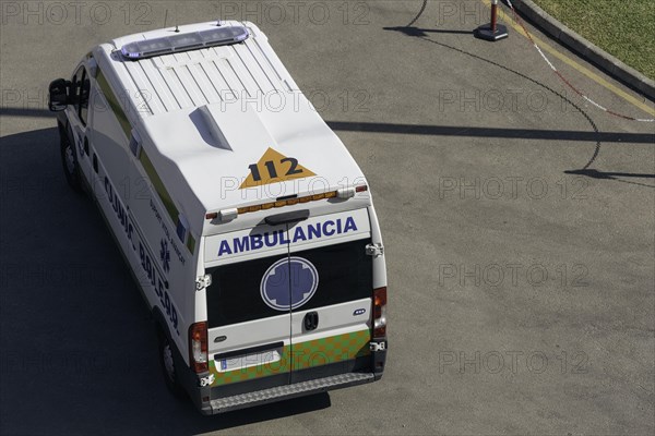 Ambulance car on the road