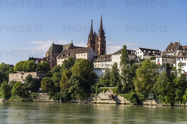 The Basel Minster and Minster Hill in Basel