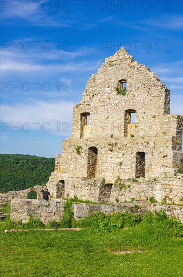 Gable end of a dilapidated building