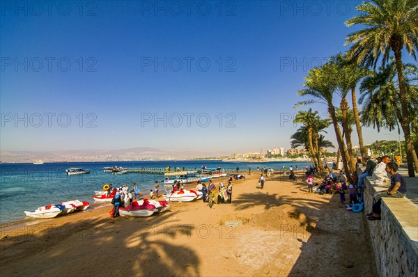 Bay at Aqaba with sand beach