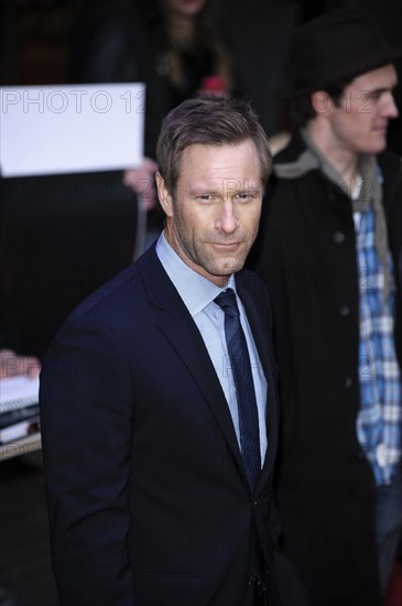 Aaron Eckhart attends the European Premiere of Olympus Has Fallen on 03.04.2013 at BFI IMAX