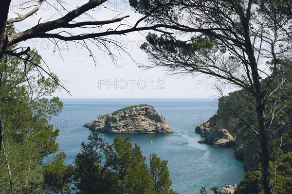 Rocky coast in front of Port de Soller