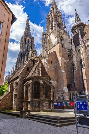 Rear view of the cathedral and the Valentine's Chapel