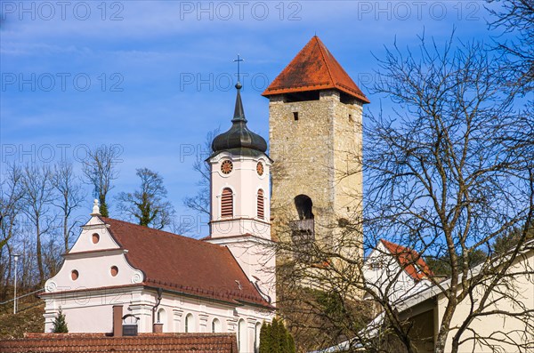 Church and castle ruins