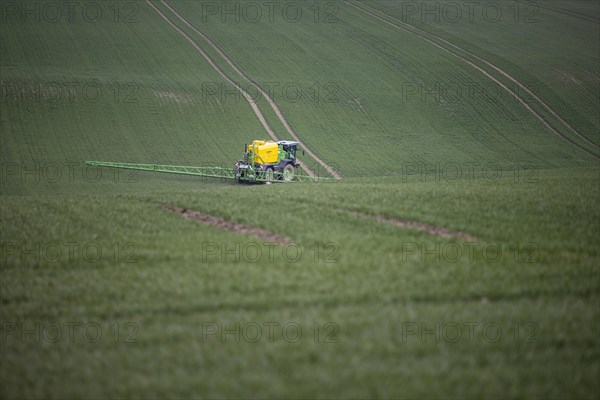 Plant protection equipment in a field near Goerlitz