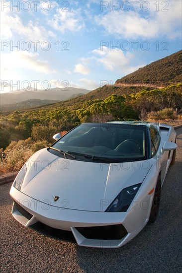 Front view of Lamborghini's Gallardo Spyder