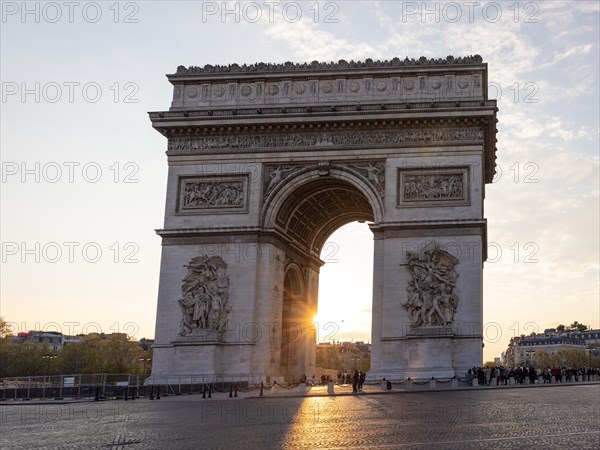 Arc de Triomphe in the evening light