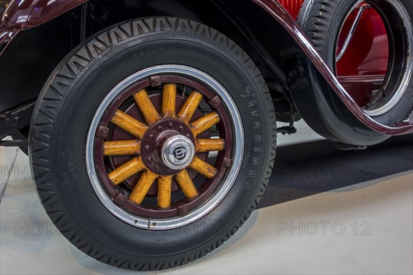 Close-up of vintage automobile