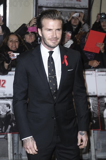 David Beckham attends the The Class of 92 World Premiere on 01.12.2013 at ODEON West End