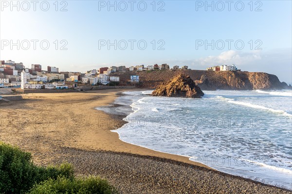 Beach and coastline in bay