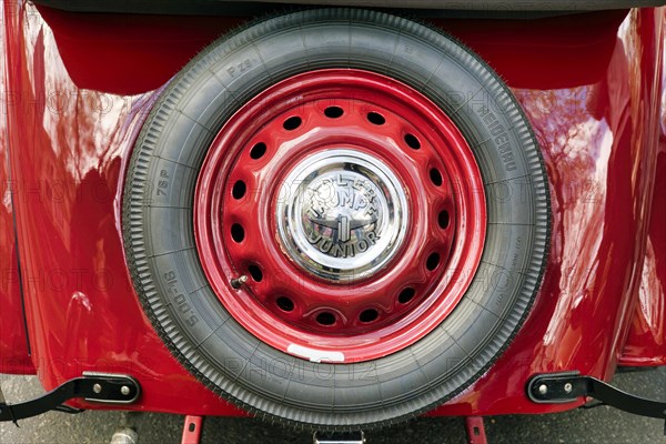 Spare wheel of a Triumpf Junior