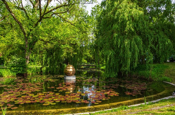 Art object in the water