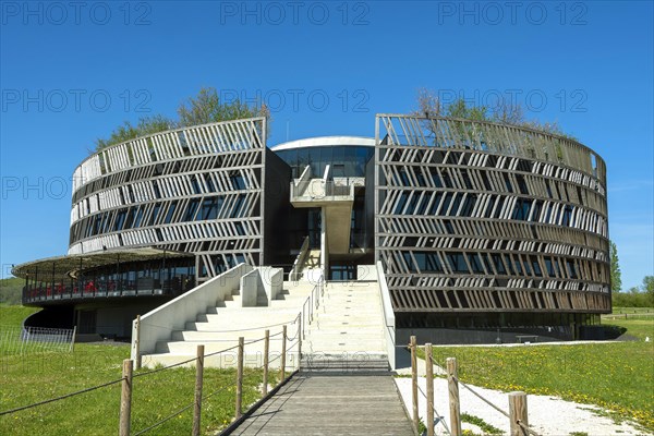 Alise-Sainte-Reine. Cotre d'Or department. MuseoParc d'Alesia by Bernard Tschumi in the plain of the battle. Bourgogne Franche Comte. France