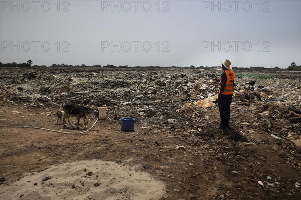 Wild rubbish dump in Africa