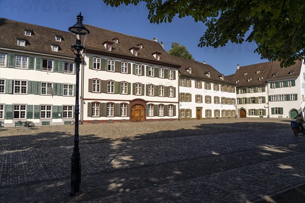 Cathedral houses on Muensterplatz in Basel