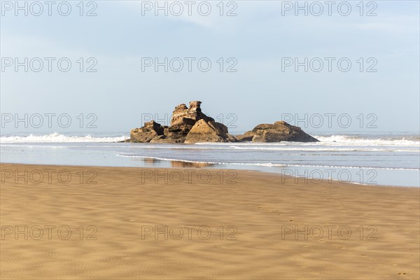 Crumbling historic fortress on the beach