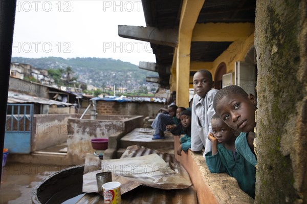 Children live in Bomeh Village at the KissyRoad dumpsite