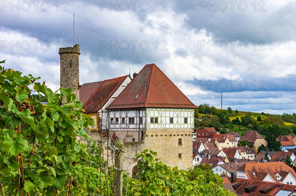 Surrounded by vineyards