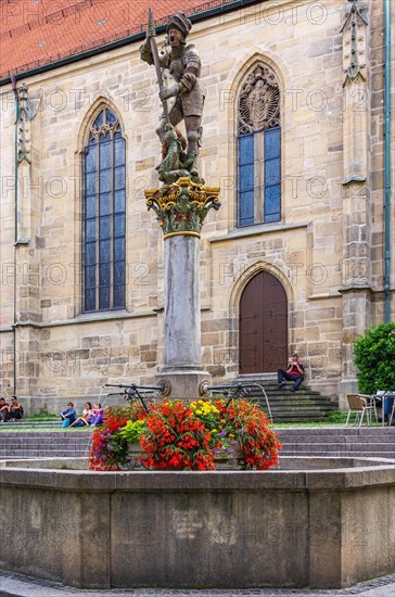 The George Fountain on the Holzmarkt in front of the Collegiate Church