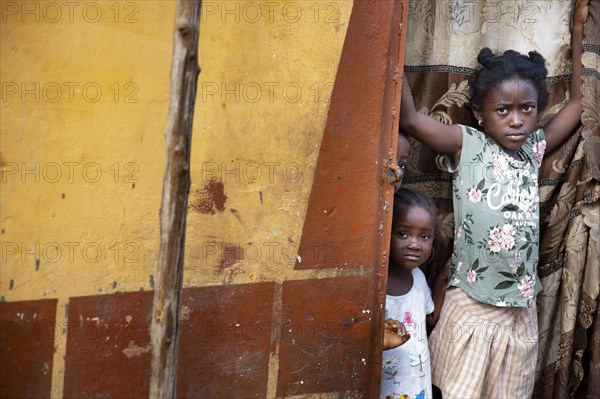 Two girls living at Bomeh Village