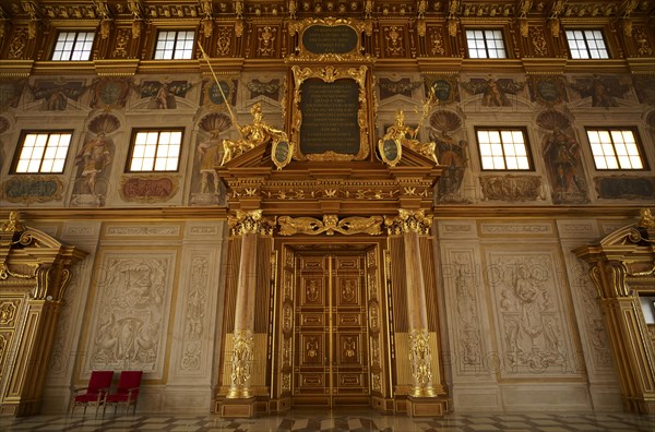 Emperors and builders immortalised above southern portal