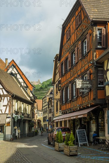 Medieval colourful half-timbered houses