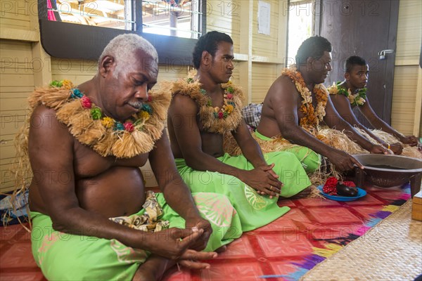 Man at Kava ceremony