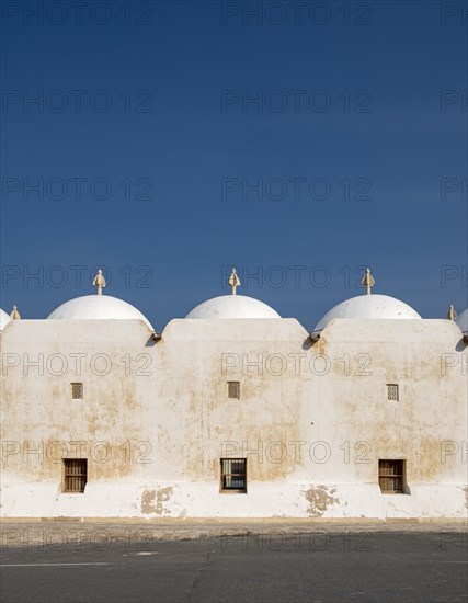 White-washed wall and Dome roof