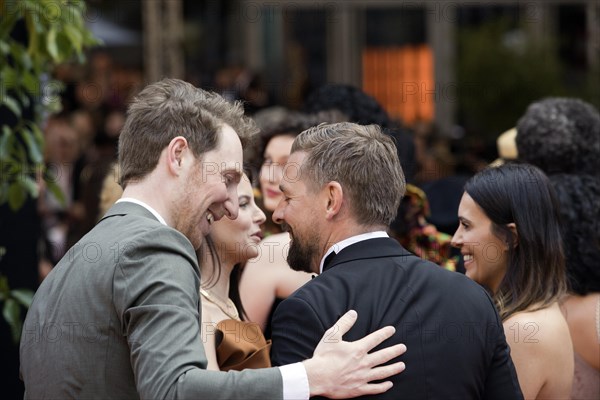 German actor and TV presenter Louis Klamroth in conversation with TV presenter Klaas Heufer Umlauf