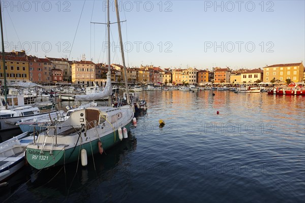 Boats in the harbour of Rovinj