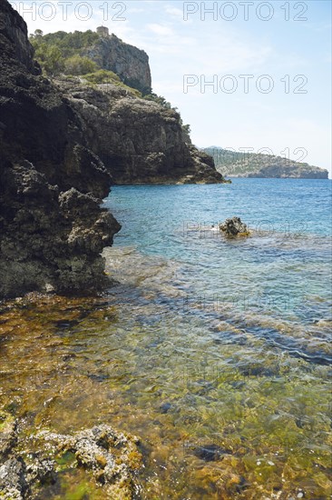 Rocky coast in front of Port de Soller