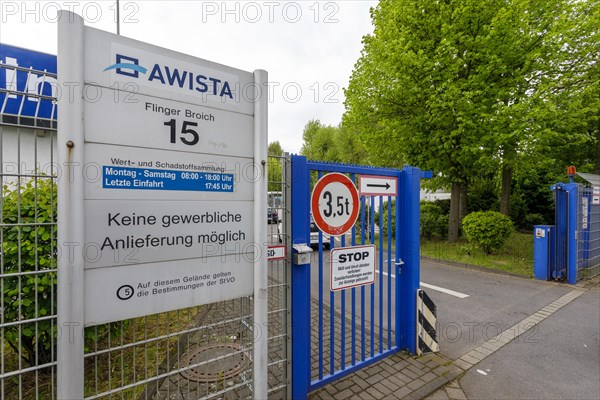 Recycling yard of Awista Duesseldorf