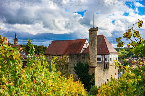 Surrounded by vineyards