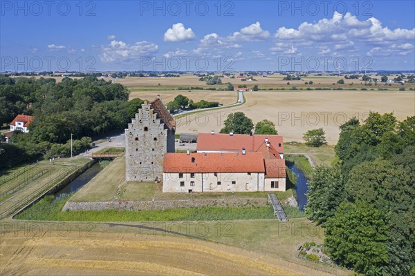 Aerial view over Glimmingehus